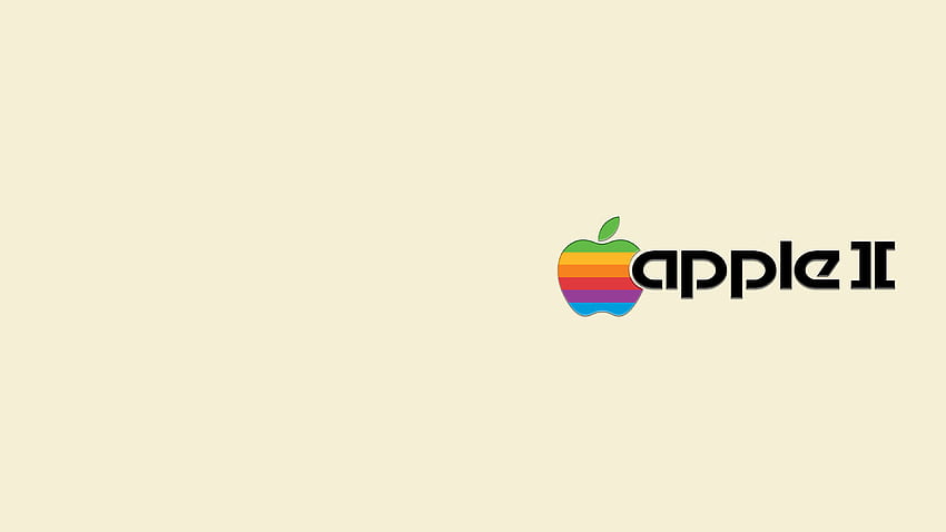 I made a retro styled Apple :, Old Apple Logo HD wallpaper