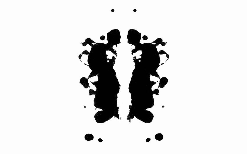 Ink blot Rorschach test . HD wallpaper