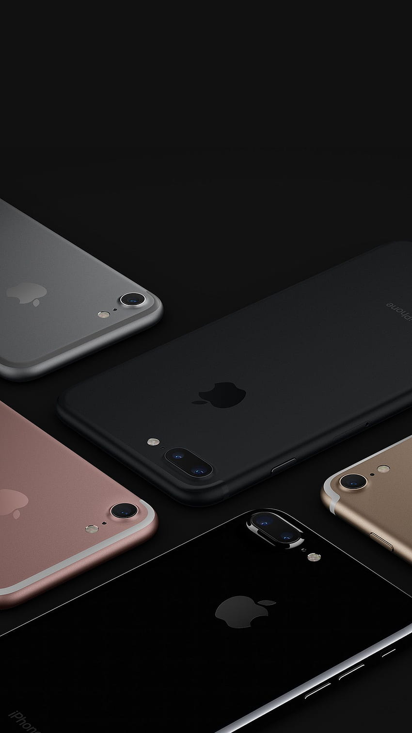 アップル Iphone7 ジェットブラック ゴールド ピンク シルバー ダーク iOS10 アート、8 プラス ブラック HD電話の壁紙