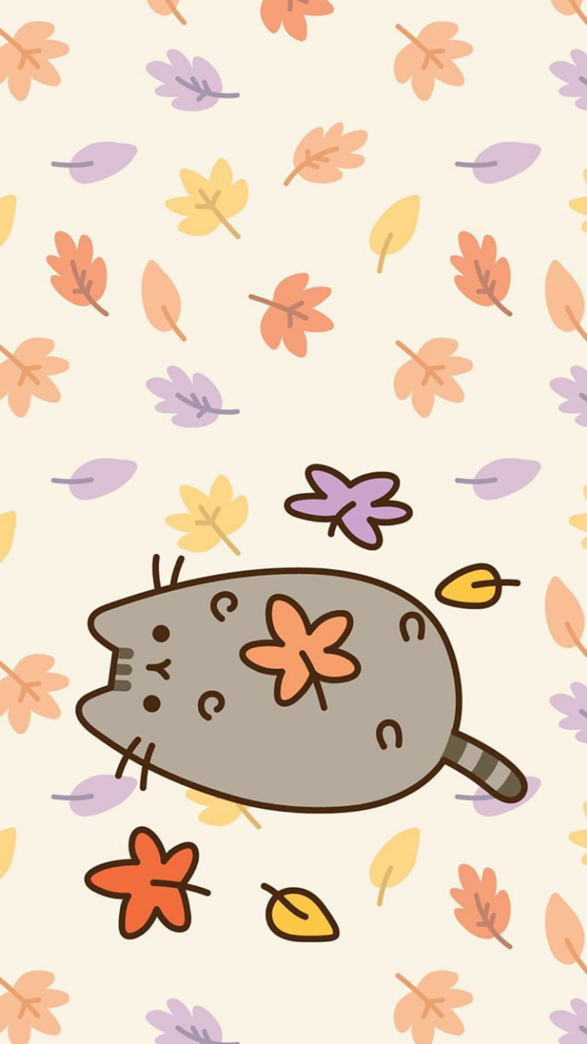 Autumn, , And Leaves - Pusheen Fall - , Pusheen Spring HD phone wallpaper