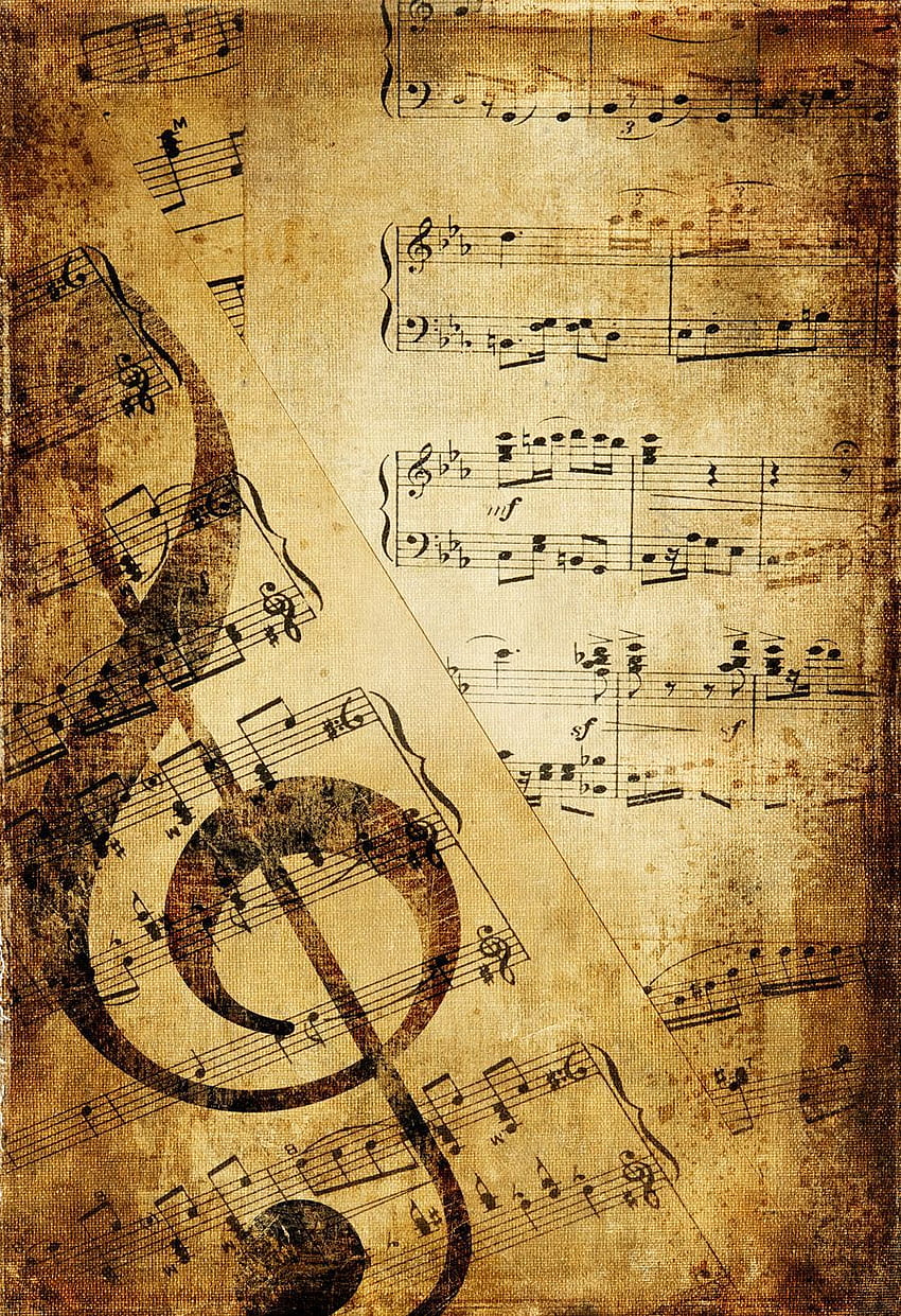 Vintage Music Note High Quality Resolution Click, Music Notes HD phone wallpaper