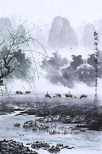 Chinese Brush Painting 1080P 2K 4K 5K HD wallpapers free download   Wallpaper Flare