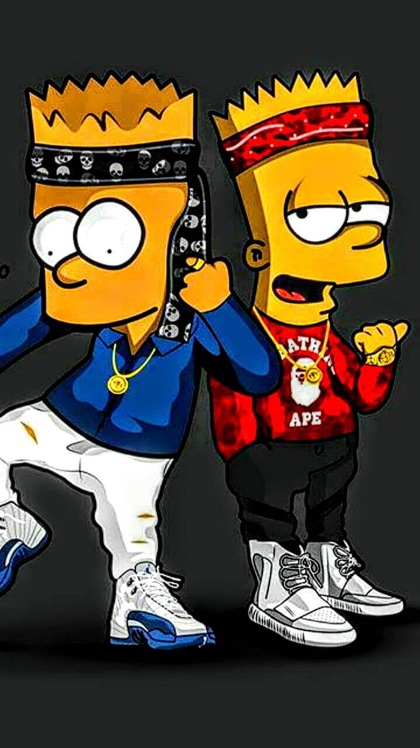 Bart Simpson Wallpaper 4K 8K The Simpsons Cyan background 9429
