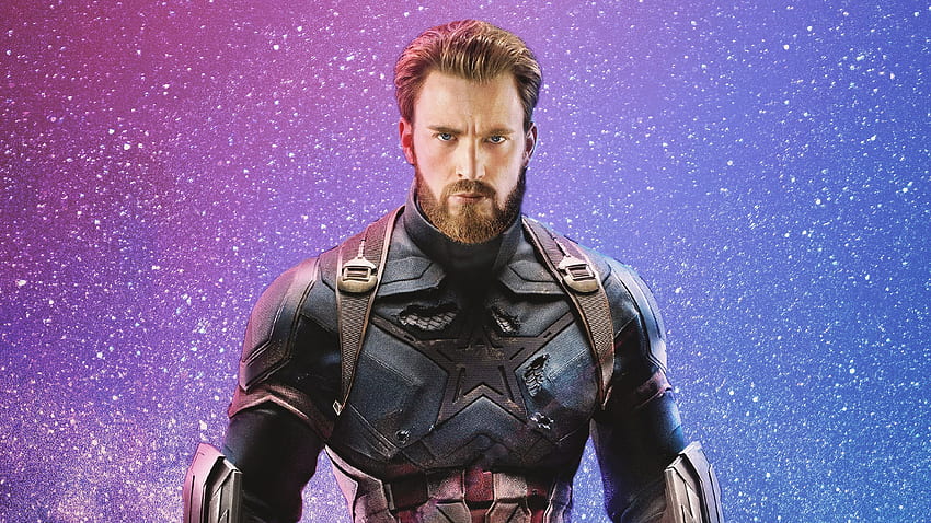 Captain America Infinity War, Captain America Beard HD wallpaper