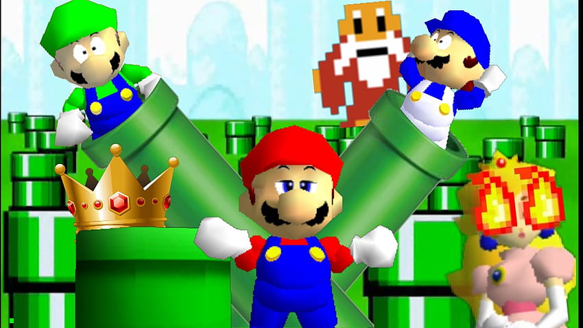 Super Mario 64 - Super Mario 64 Bloopers - HD wallpaper