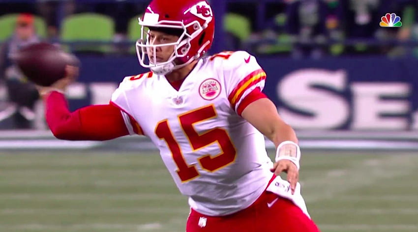 Chiefs' Patrick Mahomes throws ridiculous toucown (video) HD wallpaper