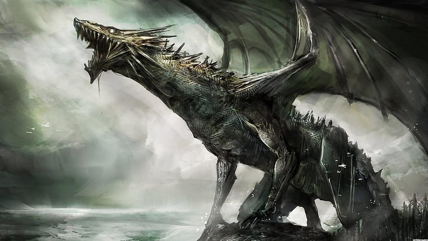 Dragon 3D. Créatures mythiques, Dragon fantastique, Créatures mystiques, Dragon endormi Fond d'écran HD