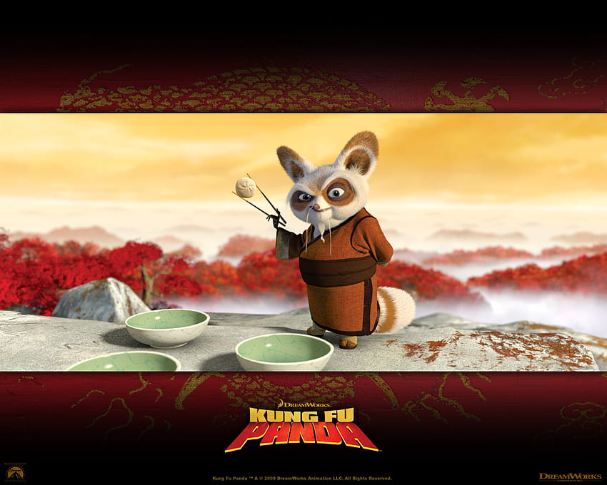 Mistrz Shifu Czerwona Panda z filmu Kung Fu Panda Tapeta HD