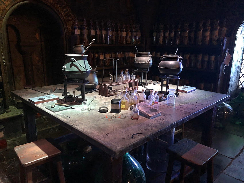 Harry-Potter-Teams und Zoom-Hintergrund, Zaubertränke Harry Potter HD-Hintergrundbild