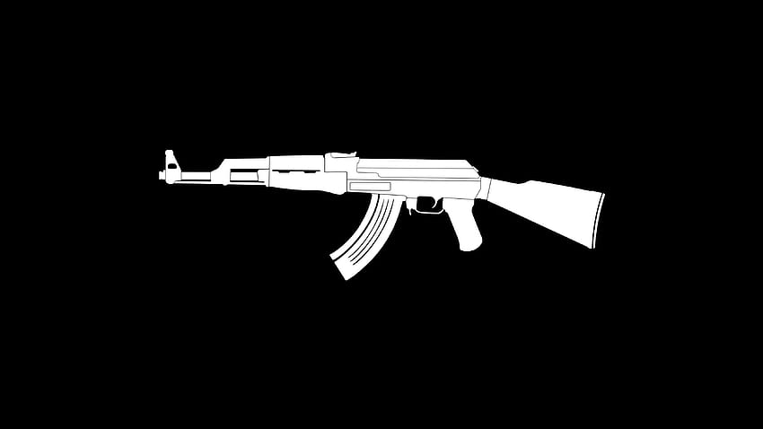 Pistolety Pubg, PUBG czarno-białe Tapeta HD