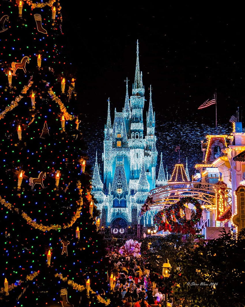 Christmas on Main Street USA. Disneyland, Main street usa, Disney world ...