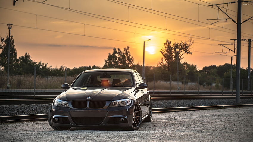 Black BMW 4 Series at sunset - Car HD wallpaper