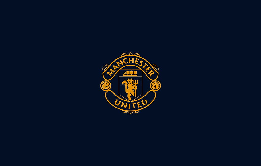 Sport, Logo, Fußball, Manchester United für , Abschnitt спорт, Fußball-Minimalist HD-Hintergrundbild