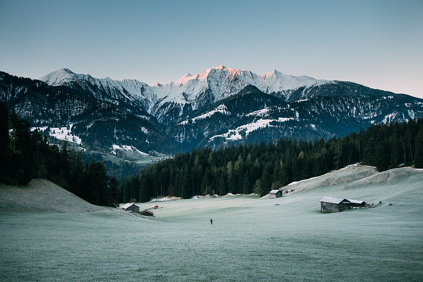 Nature, Mountains, Snow, Vertex, Tops HD wallpaper
