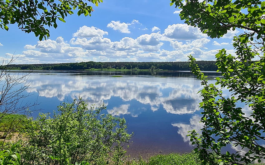 Daugava River In Latvia, Clouds, Latvia, River, Reflection HD Wallpaper ...