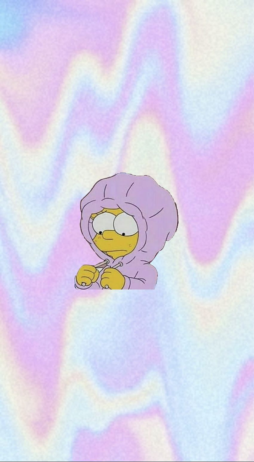 pink lisa simpson hoodie