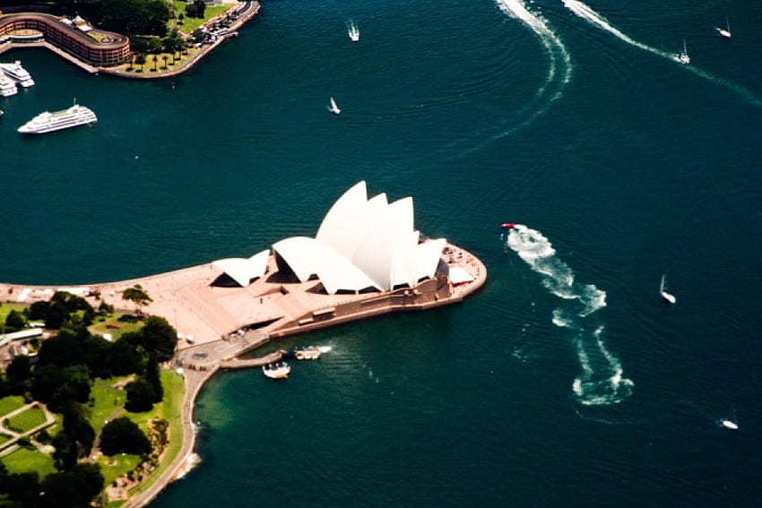 Sydney Opera House, Hafen, Sydney, Australien, Opernhaus HD-Hintergrundbild