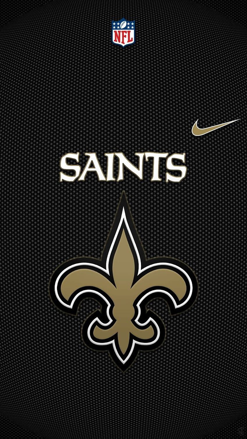 New Orleans Saints I Teléfono y Android Screensaver. Logotipo de los Santos de Nueva Orleans, Fútbol de los Santos de Nueva Orleans, Santos de la NFL fondo de pantalla del teléfono
