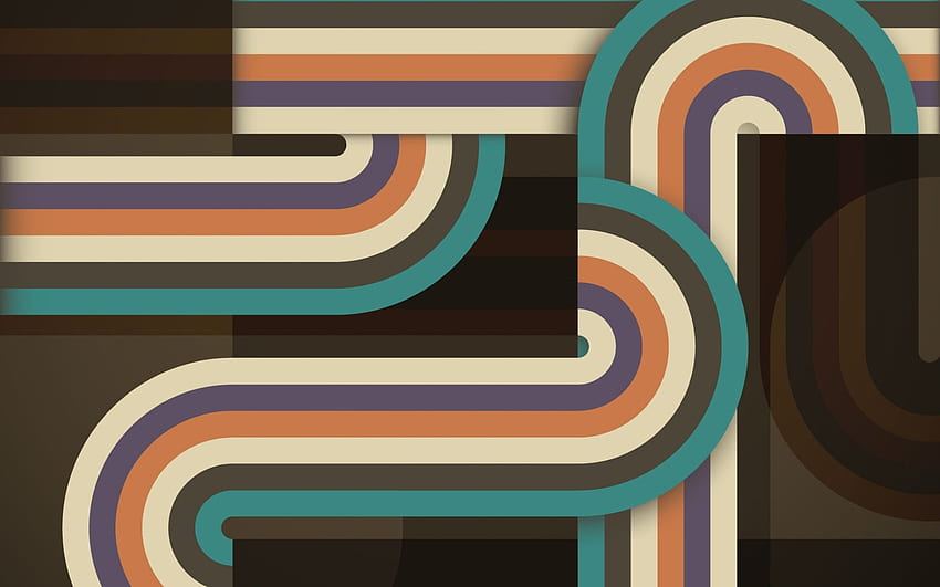 material design, retro abstract art, geometry, lines, geometric shapes, lollipop, creative, strips, brown background for with resolution . High Quality, 1920X1200 Geometric HD wallpaper