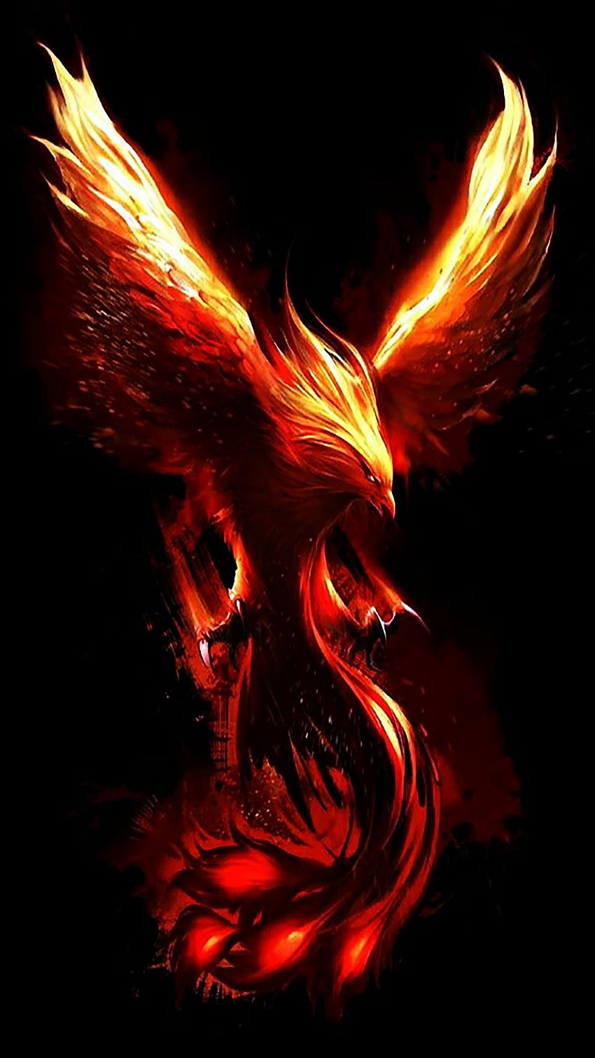 Laura DeShano di Amoled . Tato burung Phoenix, seni Phoenix, karya seni Phoenix, Mythical Phoenix wallpaper ponsel HD