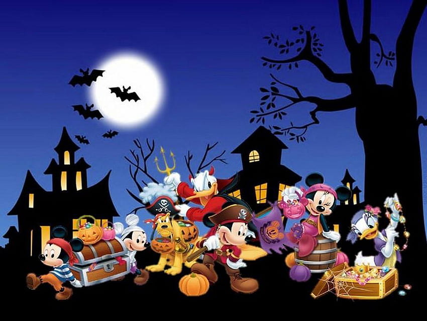 Coleções animadas do Festival de Halloween., Disney Halloween papel de parede HD