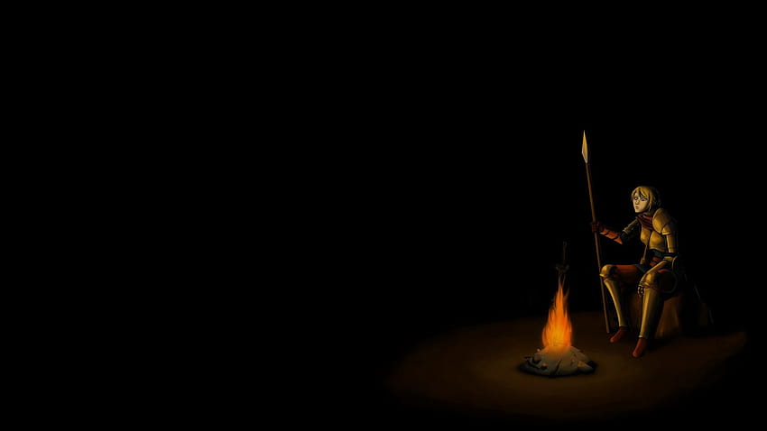 dark souls bonfire HD wallpaper