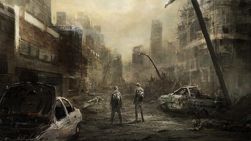 La vida después de la obra de arte de la Tercera Guerra Mundial. Mundo, Ciudad post apocalíptica, Post apocalipsis fondo de pantalla