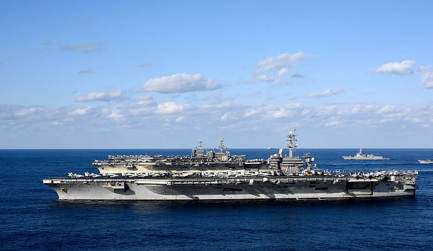 米国海軍と背景 高画質の壁紙