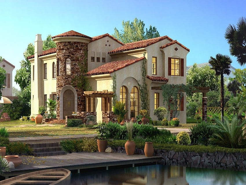 years live chat by liveperson beautiful house . Spanish style homes, Dream house exterior, Spanish style home HD wallpaper