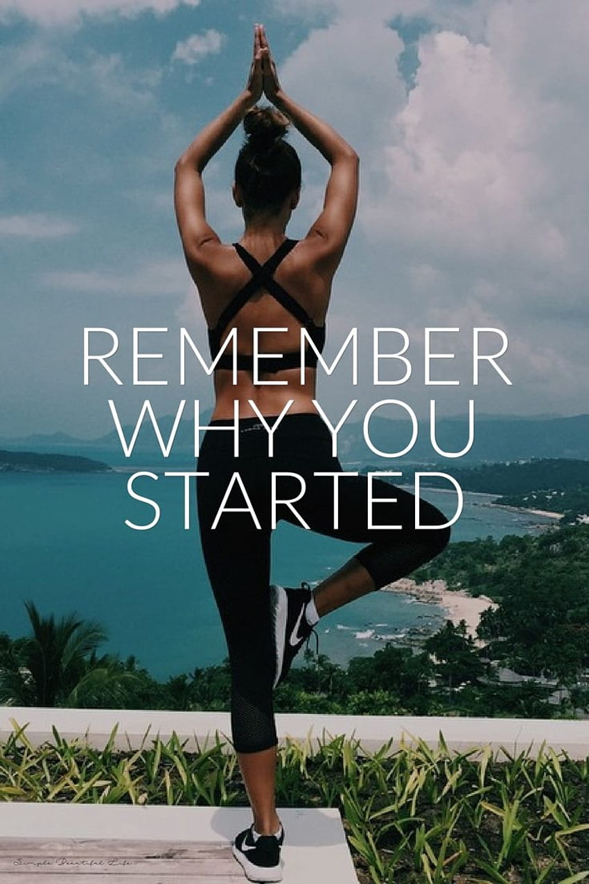 Inspirierende Fitness-Motivationszitate, um Ihr Training anzukurbeln, Yoga-Motivation HD-Handy-Hintergrundbild