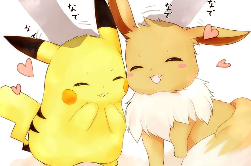 Cute Pokemon For Chromebook, Eevee and Pikachu HD wallpaper | Pxfuel