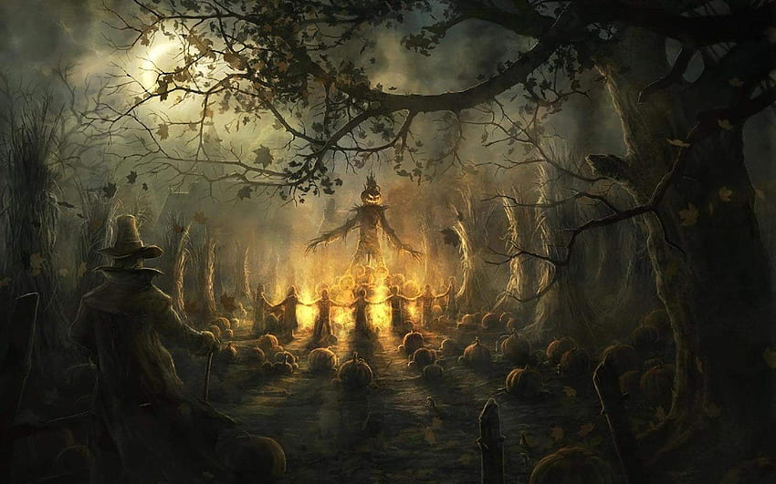 Halloween and , Time To Decorate Your Room, Scary Haunted House HD wallpaper