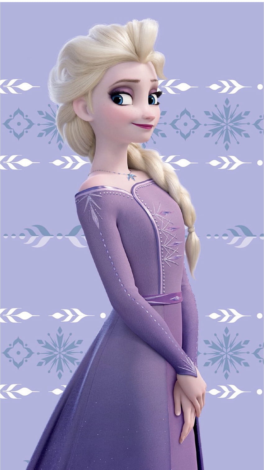 Elsa in her new and beautiful lilac purple dress from Frozen 2 in 2020. Disney princess 겨울왕국, 디즈니 공주, 엘사 HD 전화 배경 화면