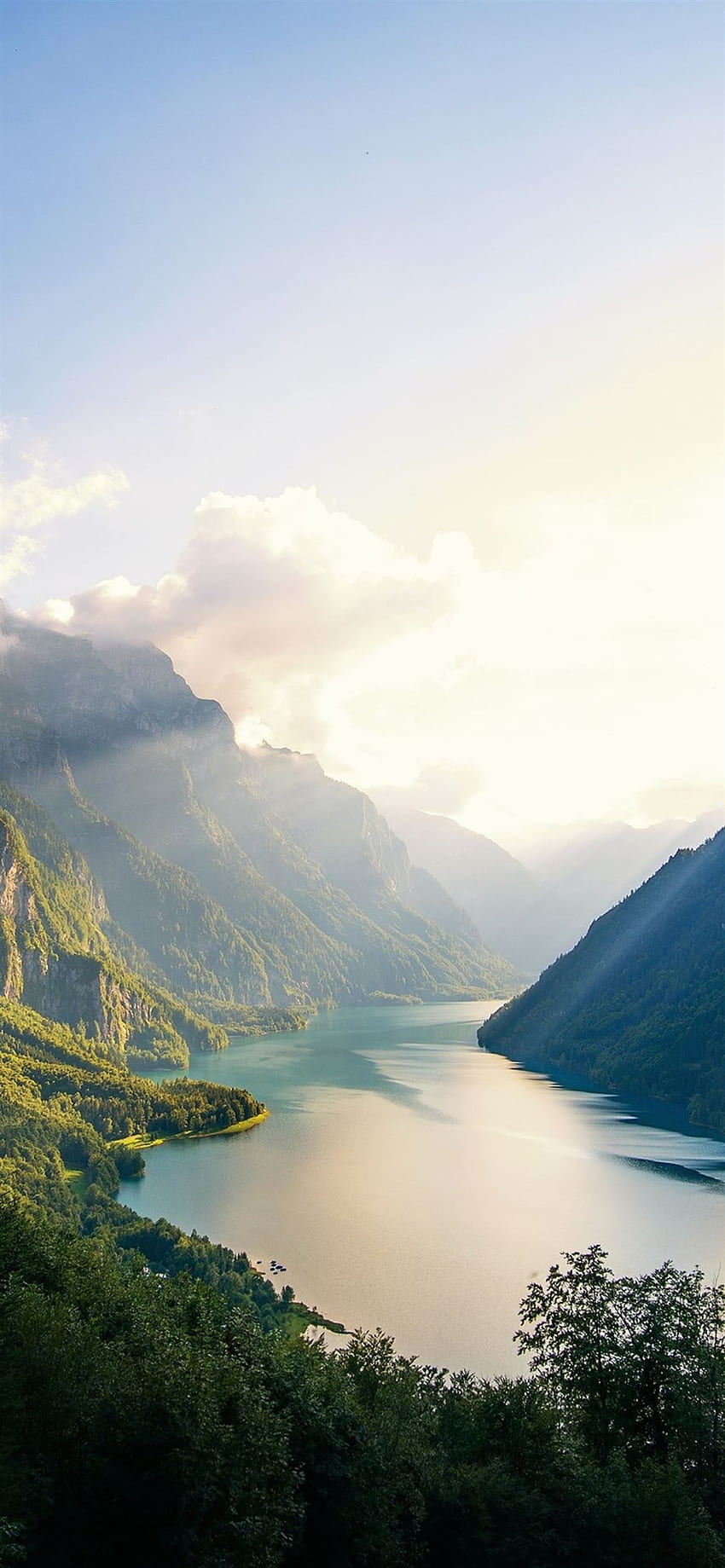 suisse alpes montagnes matin iPhone 12 Fond d'écran de téléphone HD