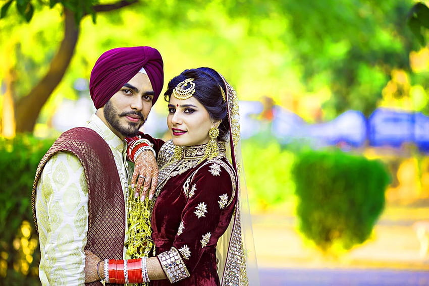 Punjabi Düğün Çifti, Gelin Çifti HD duvar kağıdı
