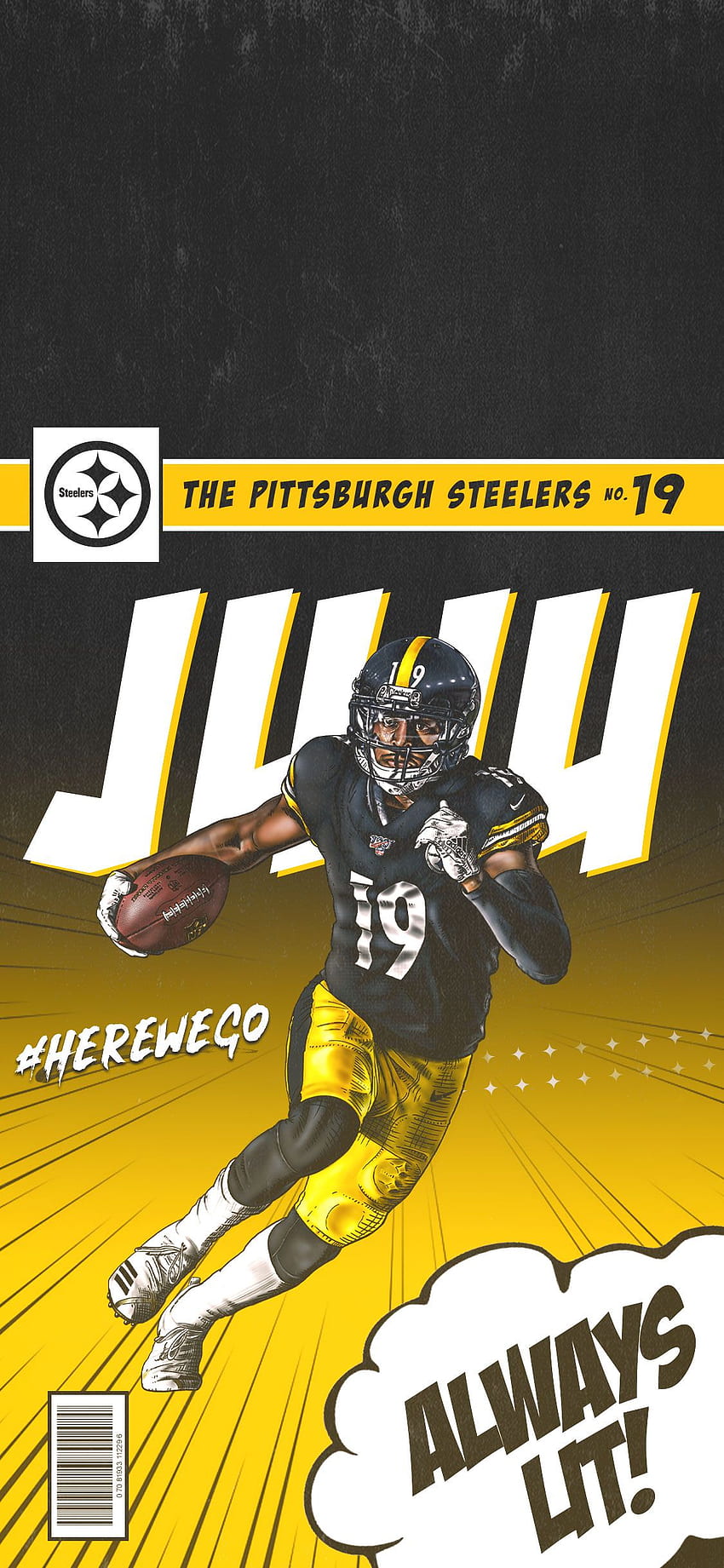 Contexte de la visioconférence des Steelers de Pittsburgh. Steelers de Pittsburgh, football des Steelers Fond d'écran de téléphone HD