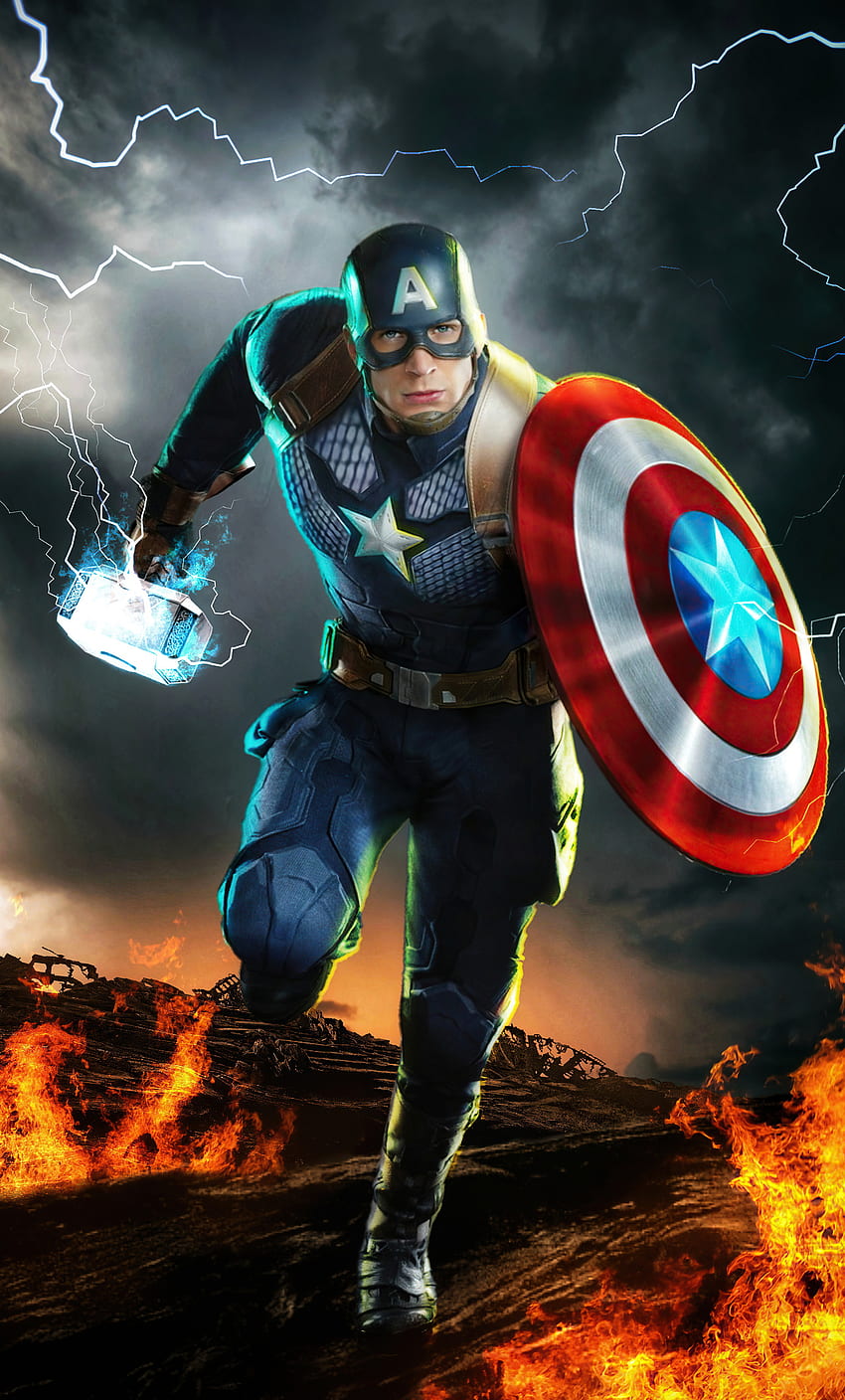 Avengers Endgame Captain America iPhone , , Background, and , American Cap  HD phone wallpaper | Pxfuel