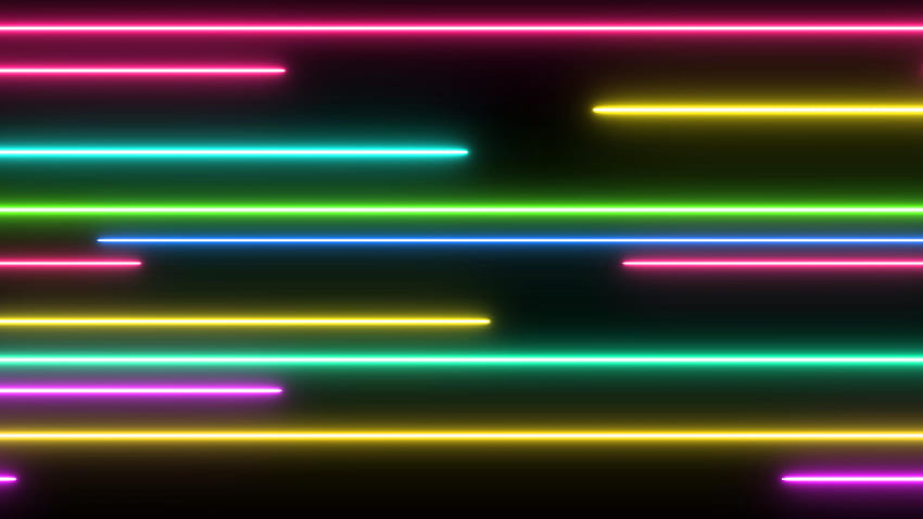 Hareketli Grafik Sanal Arka Plan ⚡️ Neon Lazer Işık Çizgileri Retro VJ Döngüsü, 2021. Dijital, Neon, Koyu arka plan HD duvar kağıdı