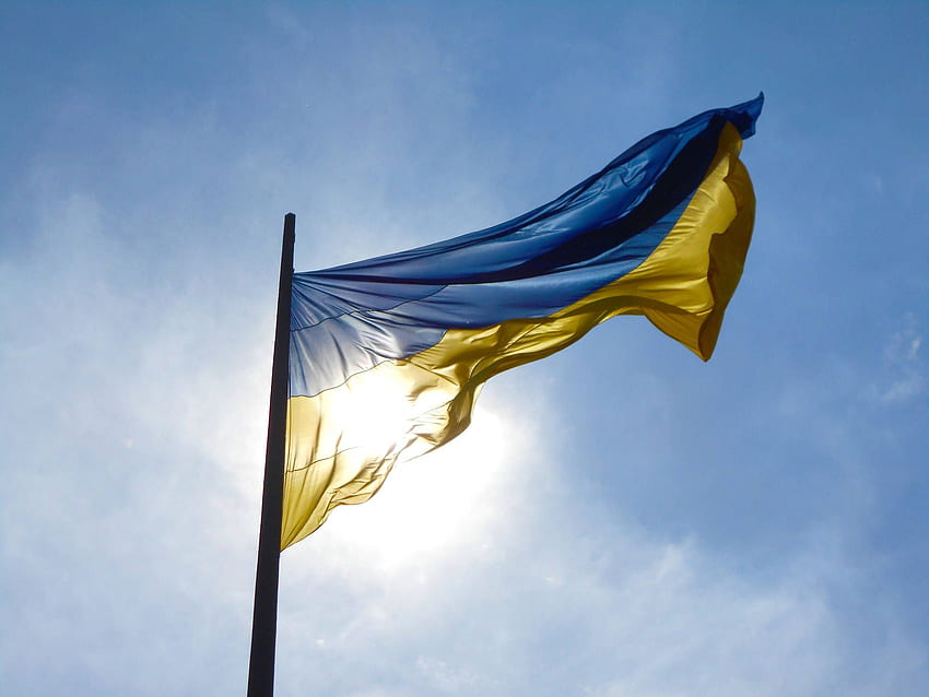 Ukrainian flags a flag ukraine in the sky cloth № 51268 HD wallpaper ...