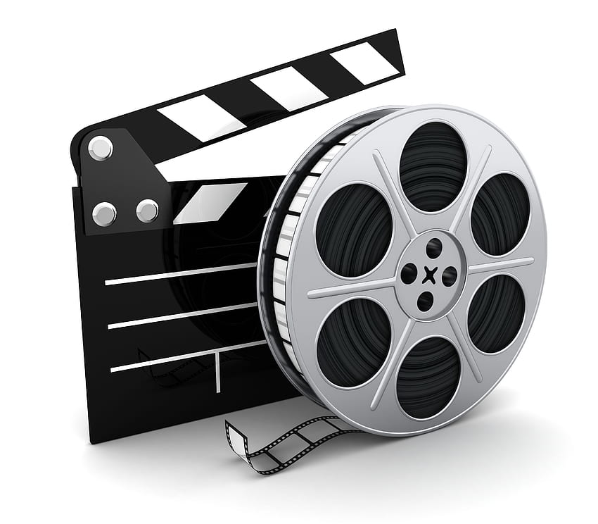 Najlepszy film clipart czarno-biały, taśma filmowa Tapeta HD