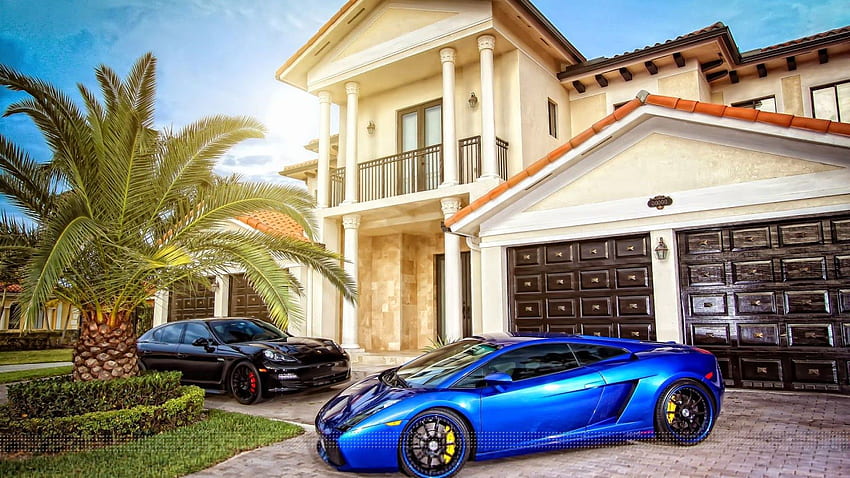 All Here, Exotic Mansions and Cars HD wallpaper