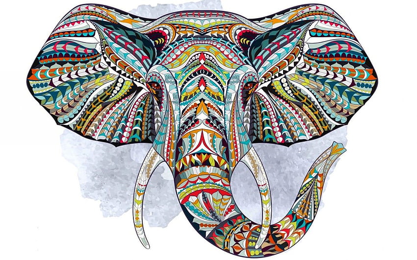 Ethnic Elephant . Ethnic Elephant stock HD wallpaper