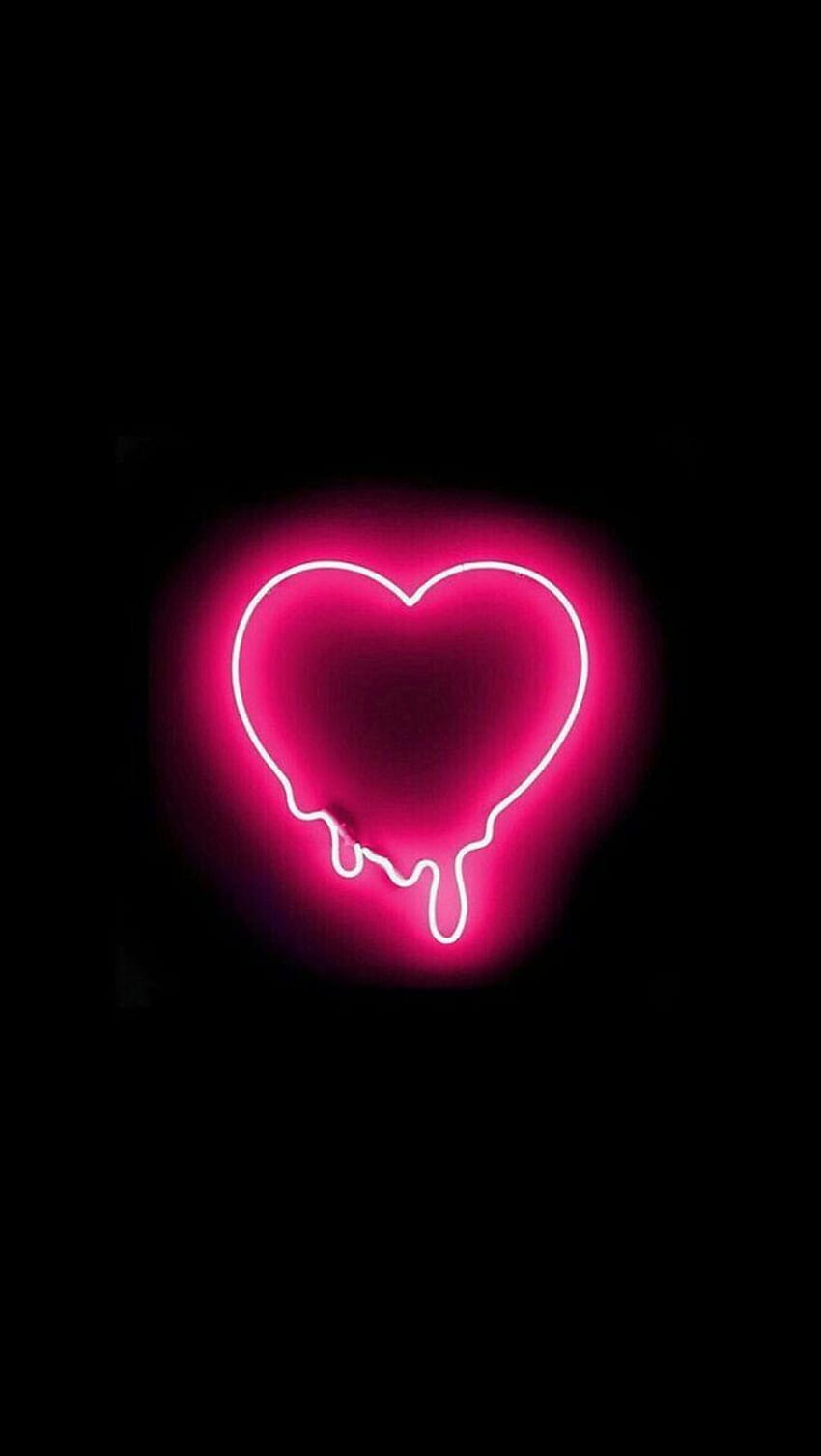Agome on Artwork: Hearts. Pink neon , Neon , iphone neon, Cute Pink Neon HD phone wallpaper