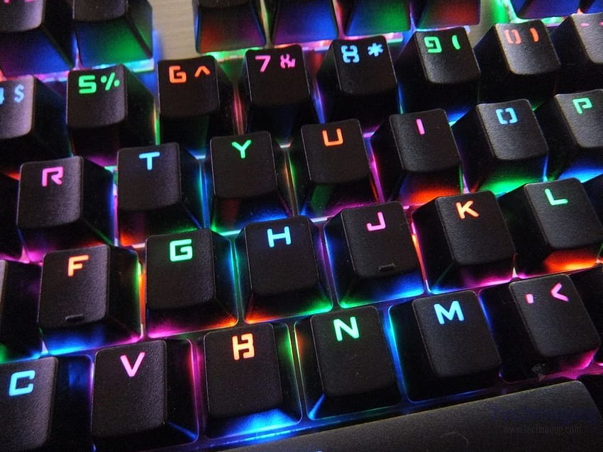 Review of AllEasy CK108 Blue Switch RGB LED Backlit Mechanical Gaming Keyboard HD wallpaper