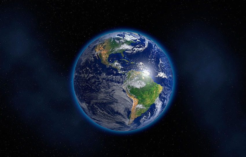 przestrzeń, ziemia, świat, planeta, niebieska planeta dla , sekcja космос Tapeta HD