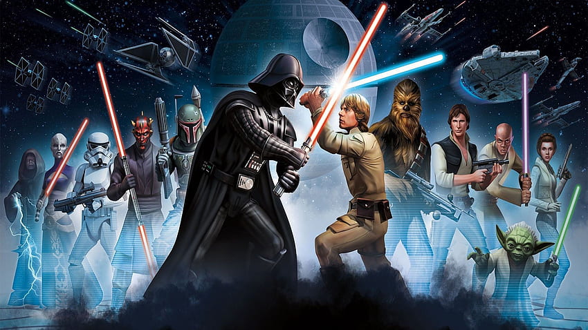 Film - Star Wars Darth Vader Boba Fett Darth Maul Chewbacca Han Solo Principessa Leia Yoda Sfondo HD