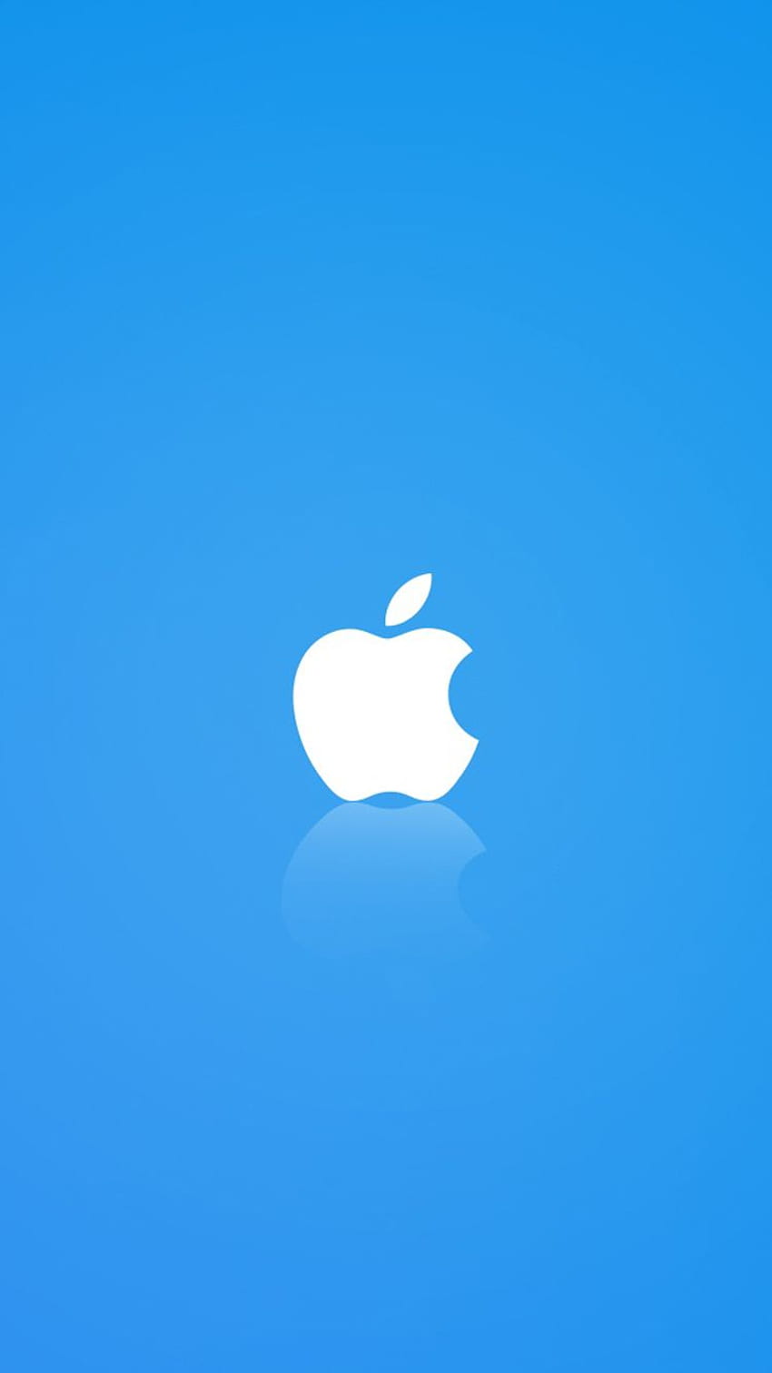 White Apple Logo Walpaper. Blue ! in 2019. Apple, Small Apple Logo HD phone  wallpaper | Pxfuel