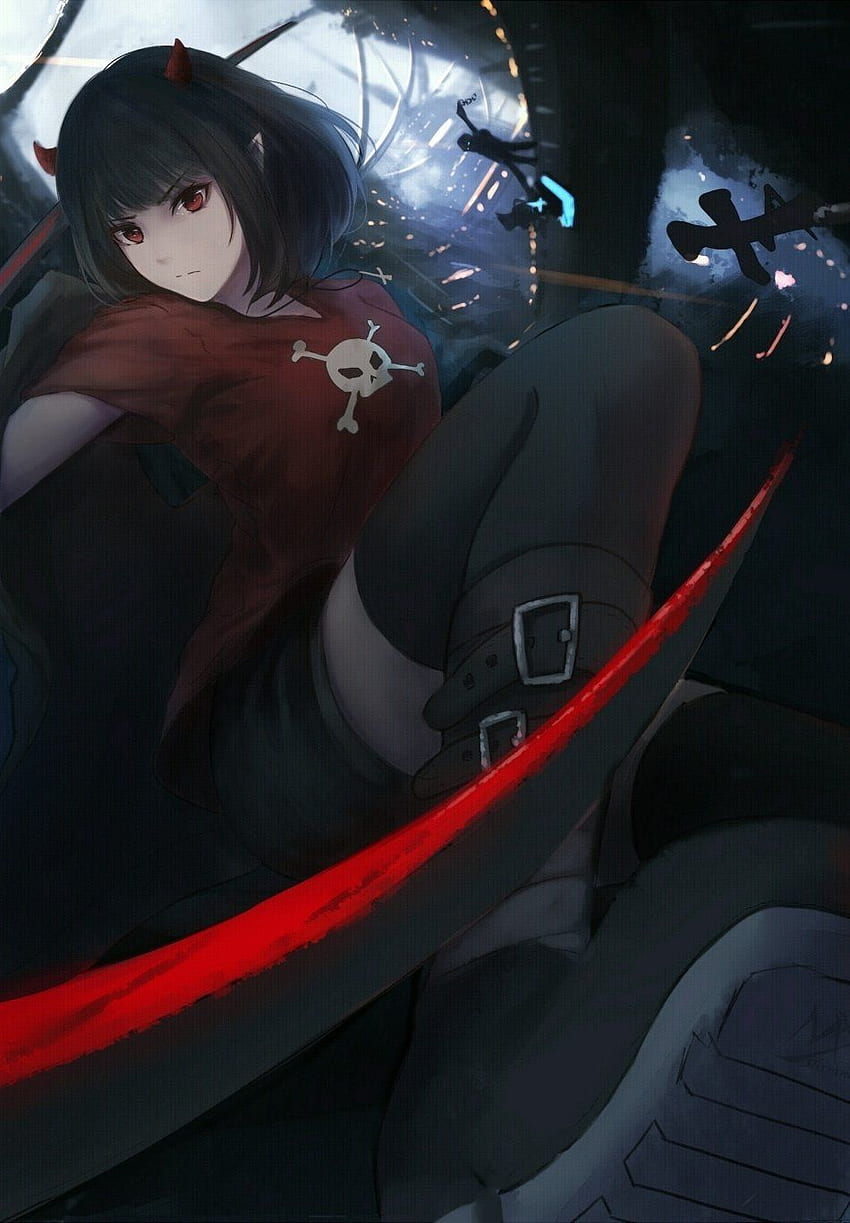 iPhone Dark Anime Girl, Cool Dark Anime Girl HD phone wallpaper