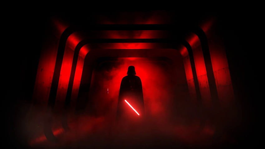 Star Wars Dark Side, Red and Black Star Wars HD wallpaper