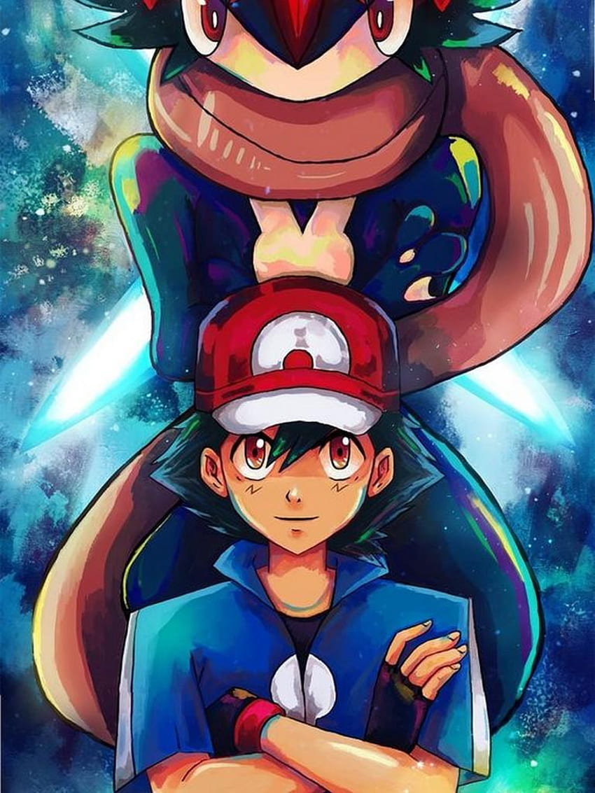 Mega Pokémon Greninja - Anime, Shiny Ash Greninja fondo de pantalla del teléfono